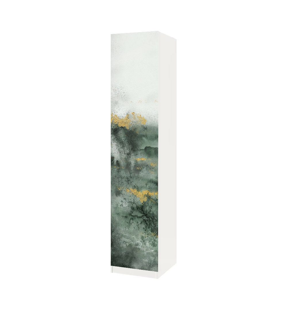 MyMaxxi Möbelfolie Schrankaufkleber Pax Verwischter Marmor Moos Grün Möbelfolie Folie, (Marmor Moss Abstrakt horizontal grün, 1St.}, Ein Aufkleber je Schranktür), Selbstklebend