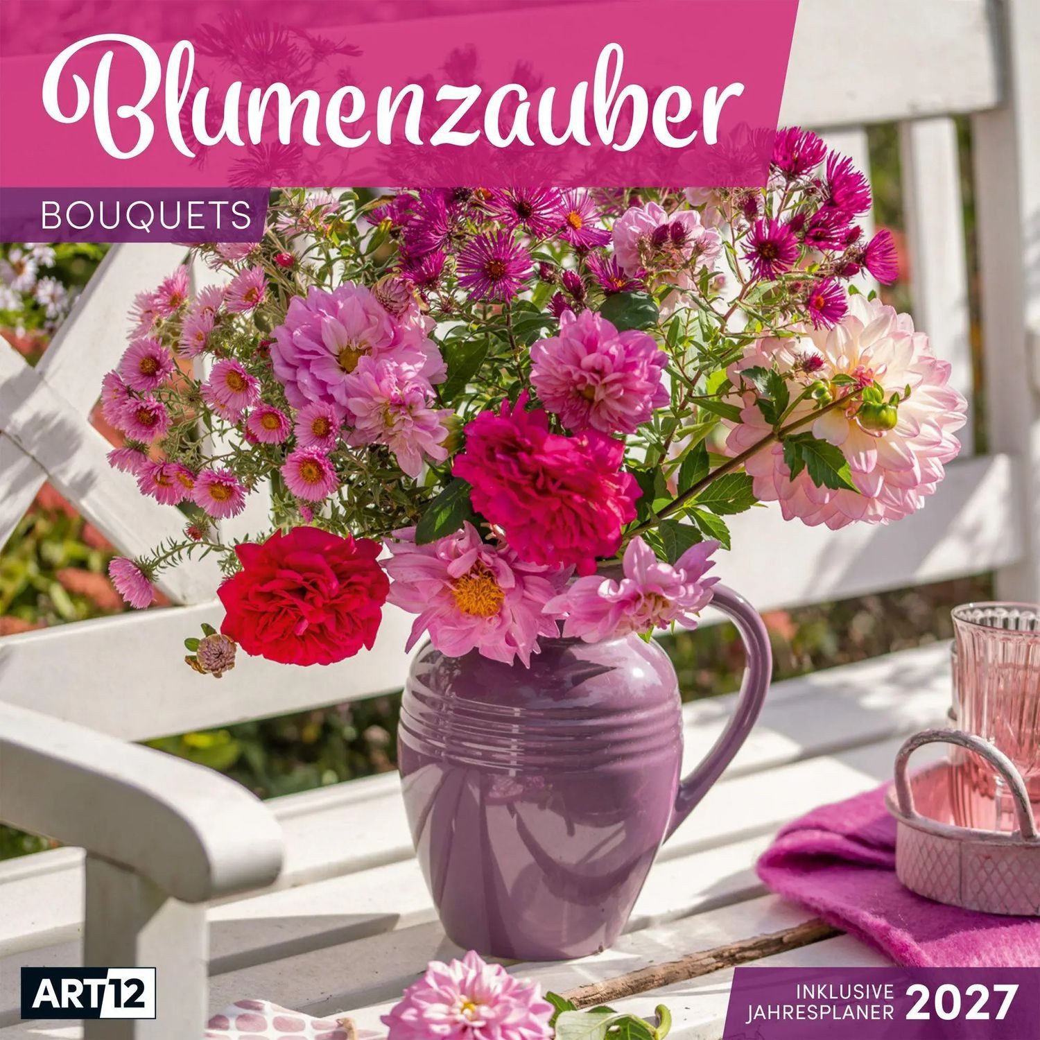 Ackermann Wandkalender Blumenzauber Kalender 2027 - 30x30 - Art12