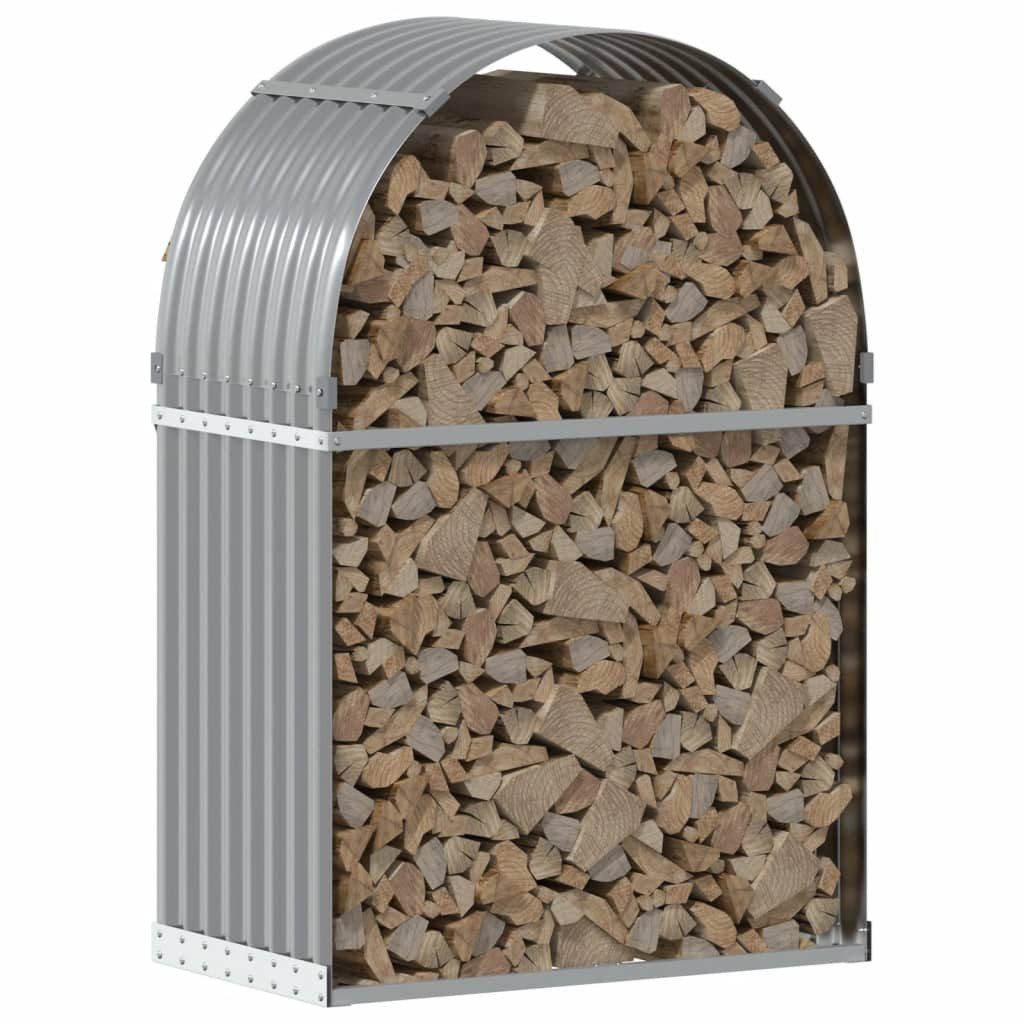 vidaXL Kaminholzregal Kaminholzunterstand Hellgrau 80x45x120 cm günstig online kaufen