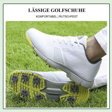 Daisred Golfschuhe Herren Sport Freizeit Wasserdicht Sneaker Trainingsschuh