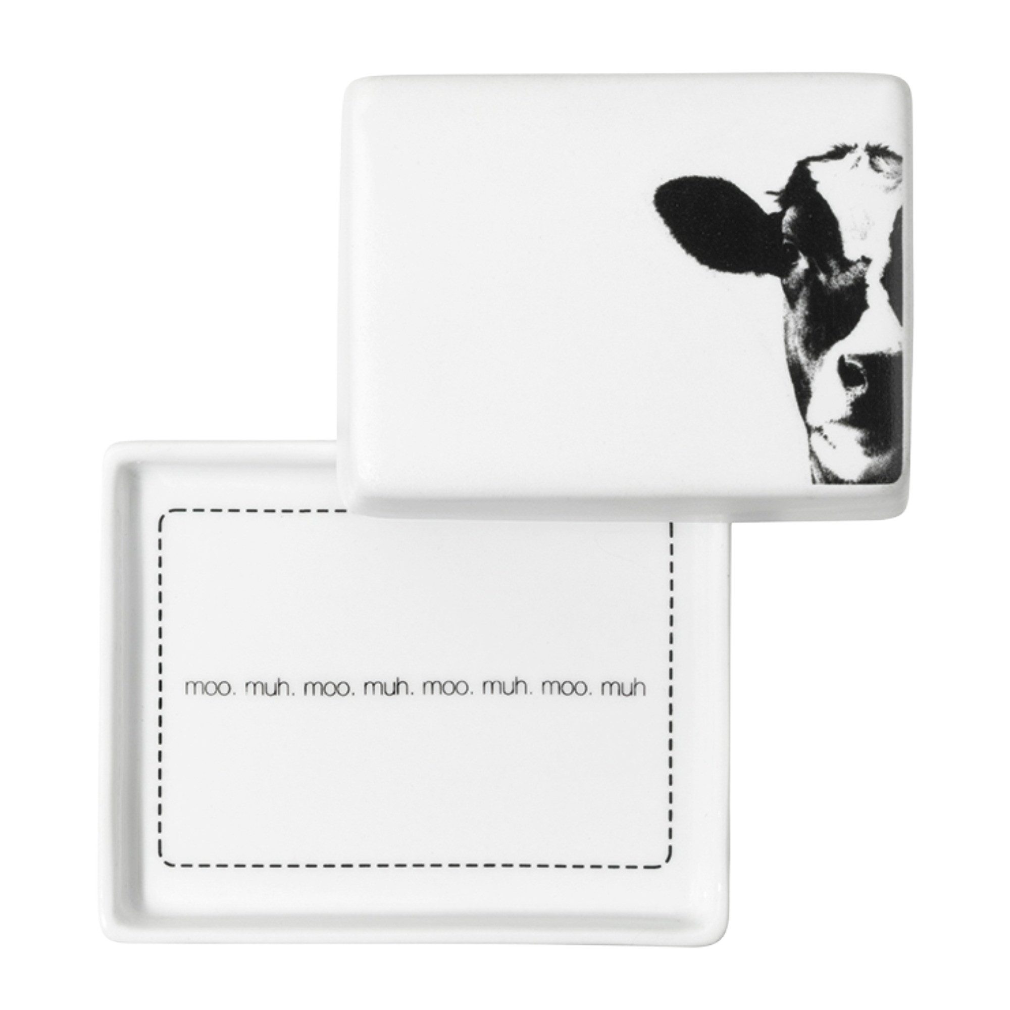 Räder Butterdose räder Butterdose klein Kuhmotiv, Porzellan