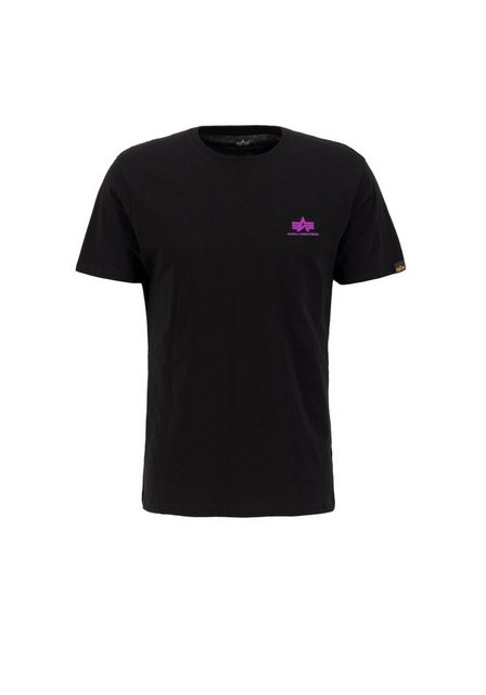Alpha Industries T-Shirts & Poloshirts Basic T Small Logo - black / magent günstig online kaufen