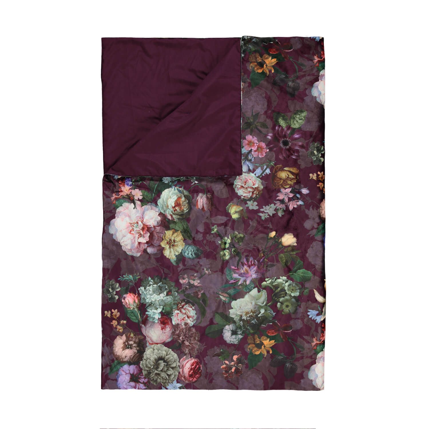 Wohndecke Wohndecke Fleur Burgundy 135x170 cm, günstig online kaufen