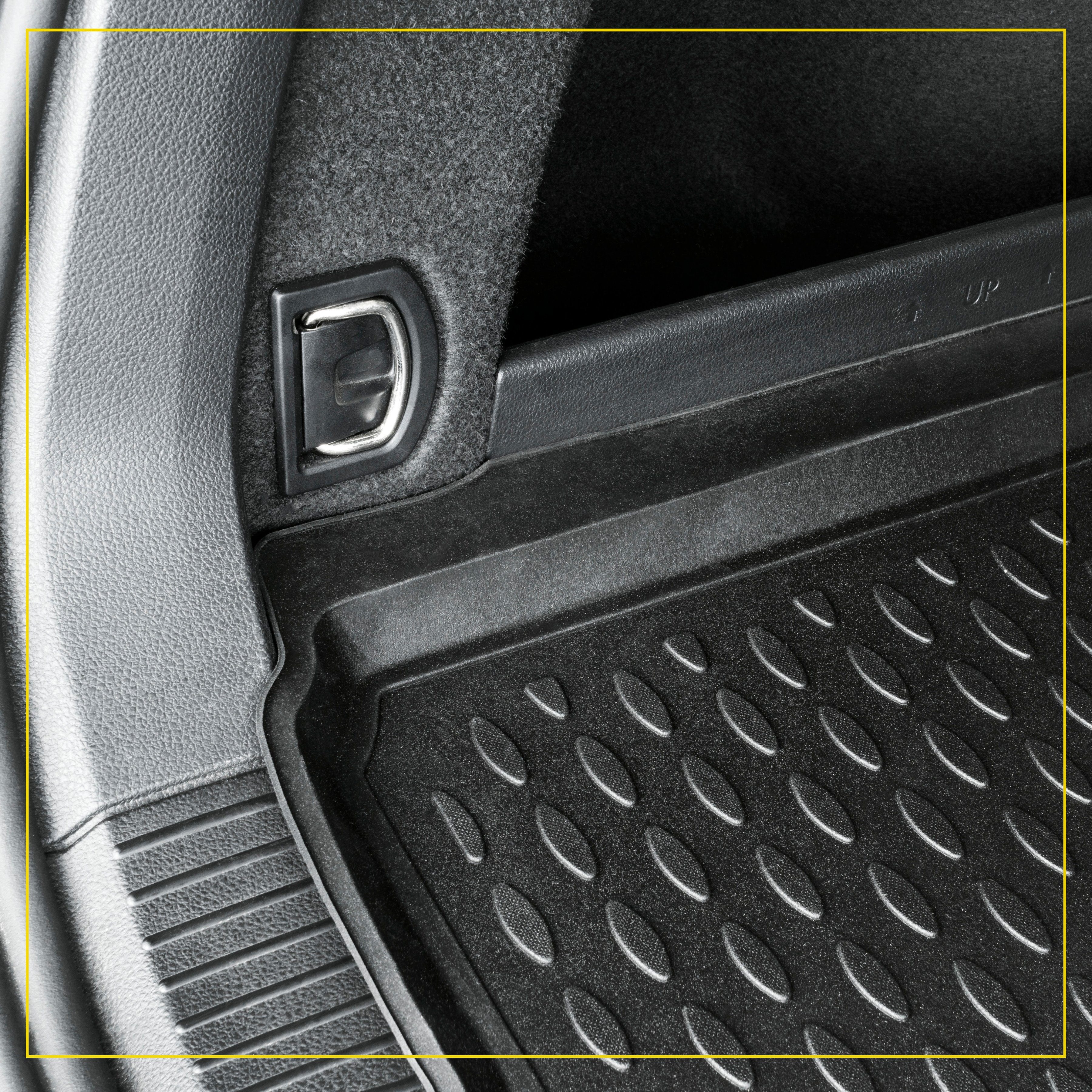 WALSER Kofferraummatte für Sharan Seat 3. Alhambra, z.B. Seat, geklappt XTR, (7N), Alhambra für II Reihe 7-Sitzer, VW Großr.lim