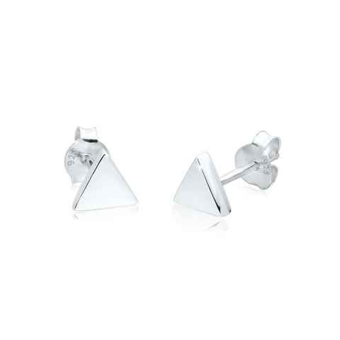 Elli Paar Ohrstecker Dreieck Geo Minimal Basic Filigran 925 Silber, Dreieck, Geo