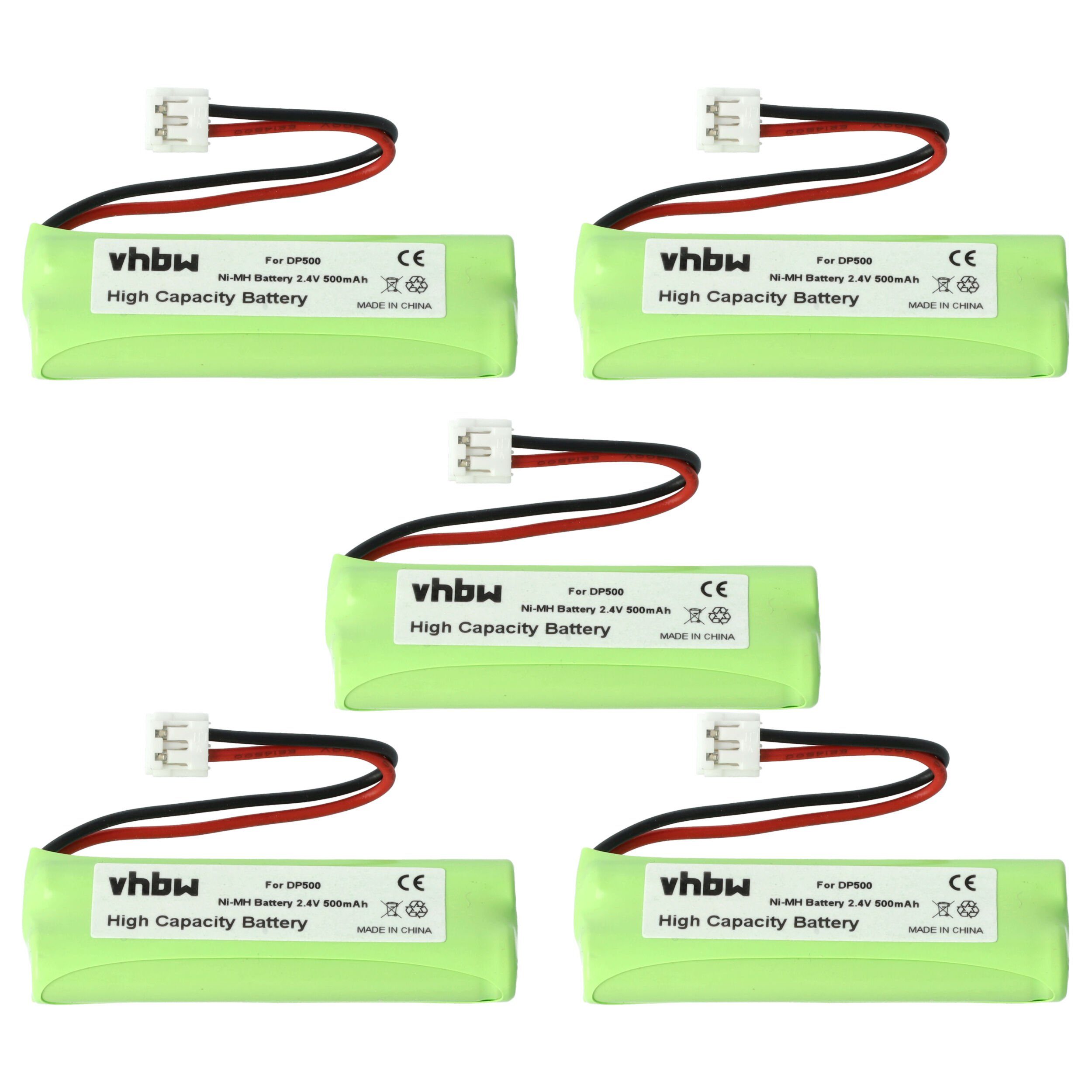 vhbw kompatibel mit Medion MD83542, MD93035 Akku NiMH 500 mAh (2,4 V)