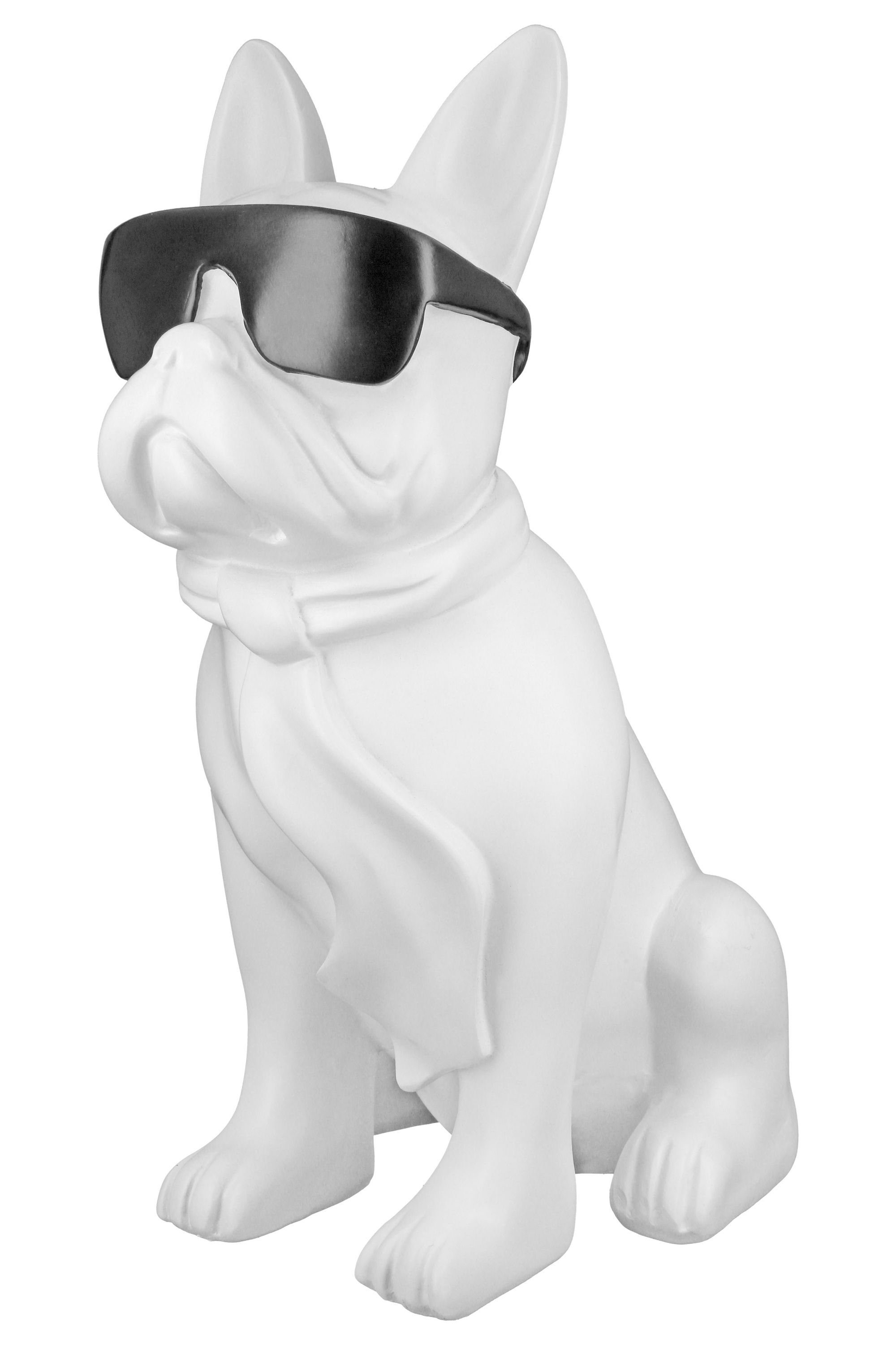 Casablanca by Gilde Tierfigur Mops Cool Dog sitzend (1 St), Maße: H.35cm x  B.18cm x