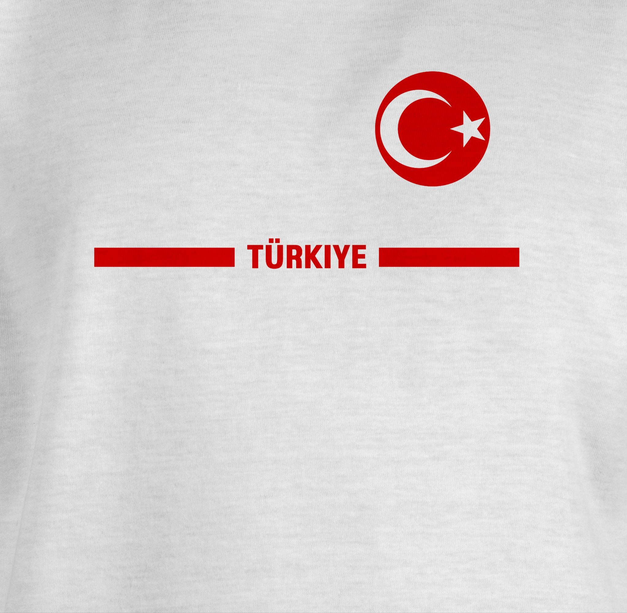 Shirtracer T-Shirt Türkei Trikot Wappen, Türkiye mit Stolz, Türkisches Fan-Motiv 2026 Fussball WM Fanartikel