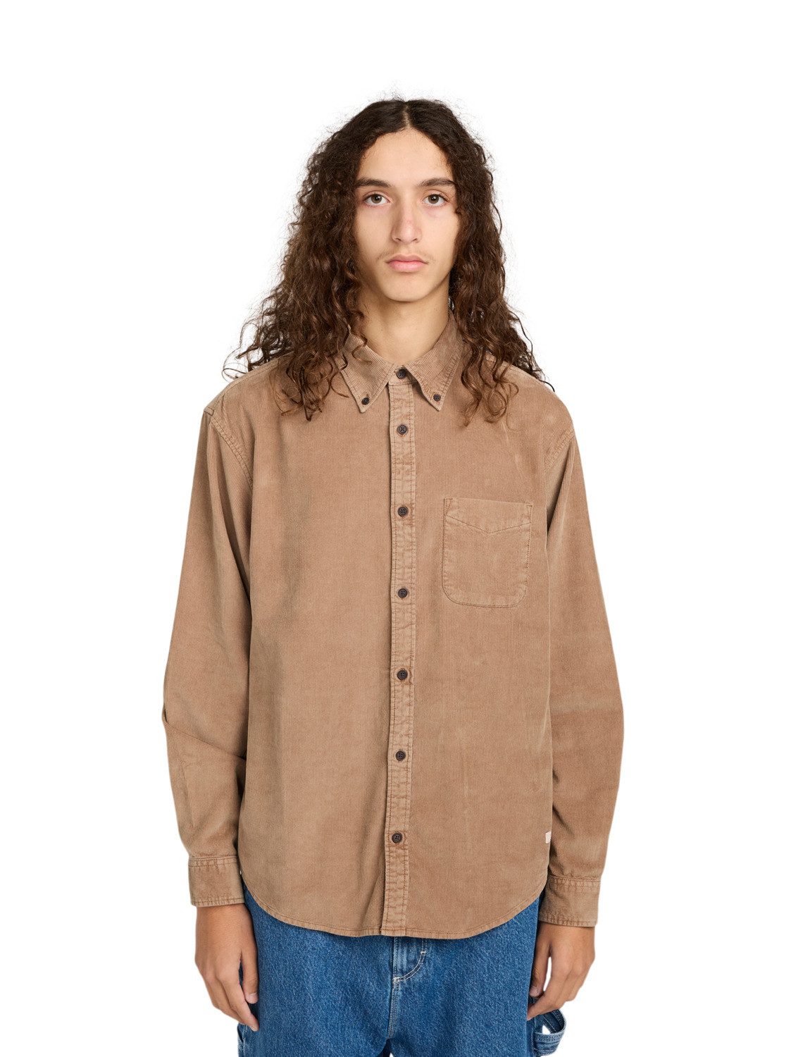 Element Langarmhemd Element Button Down Regular Corduroy Hemd (1-tlg)