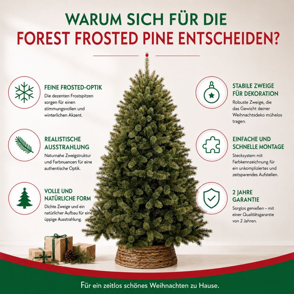 Triumph Tree Künstlicher Weihnachtsbaum Triumph Tree Forest frosted pine Weihnachtsbaum gruen TIPS 396 - h120x