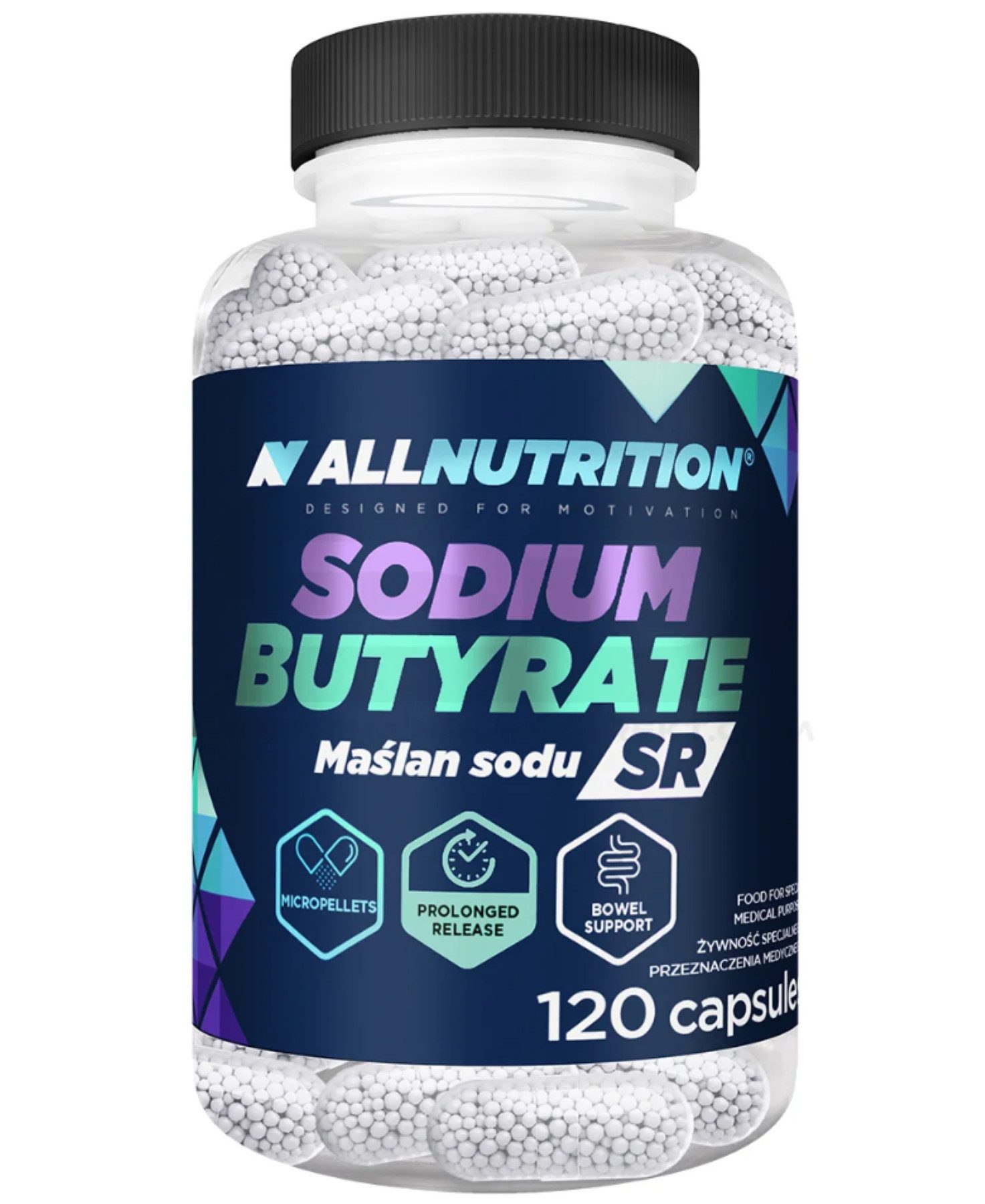 ALL NUTRITION ALL NUTRITION® SODIUM BUTYRIC Buttersäure 300mg 120 Tabletten Kapseln, 1 er Einzelprodukt à 120 St., 100 g, 1 Kapsel Natriumbutyrat300 mg - einschließlich Buttersäure 240 mg