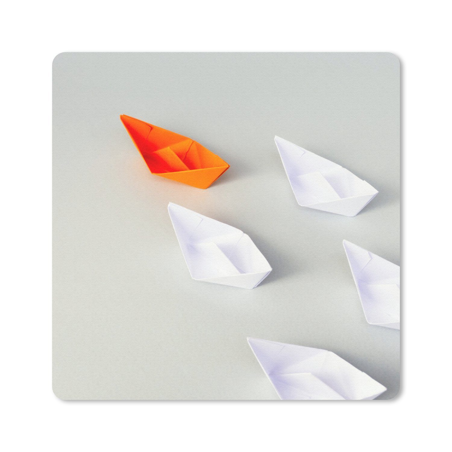 MuchoWow Mauspad Boot - Papier - Orange (1-St), Gaming, Mousepad, Büro,  20x20 cm, Mausunterlage