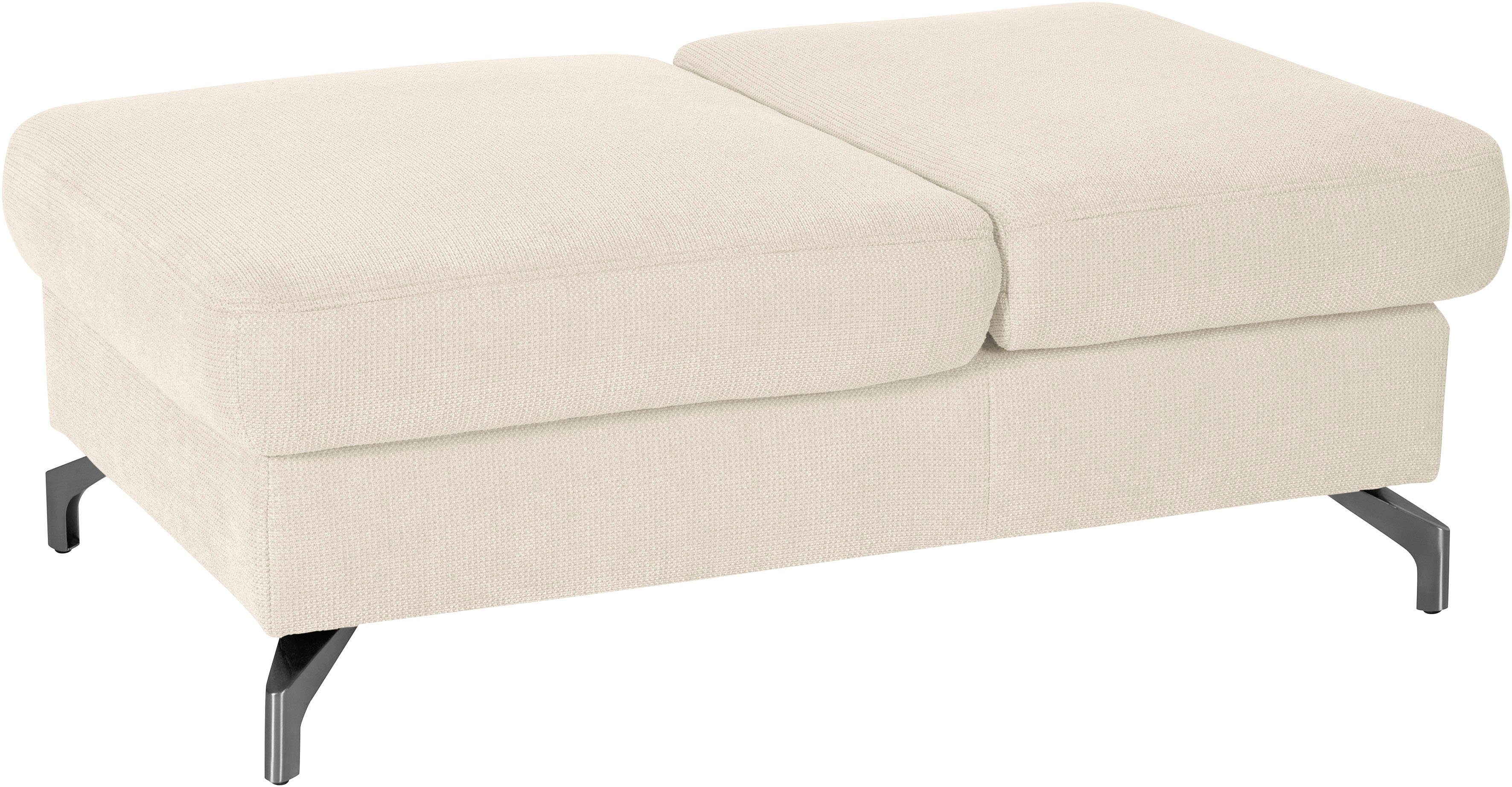 sit&more Hocker Percy, Fußhöhe 12 cm, mit Klappfunktion, wahlweise in 2 Fußfarben