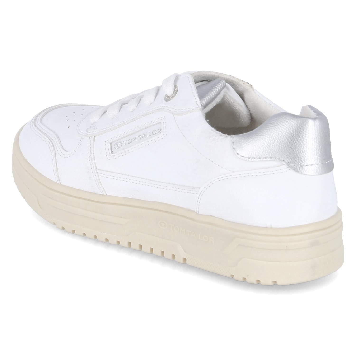 TOM TAILOR Tom Tailor 7490010017/00002 Damen Synthetik weiss Schnürschuh