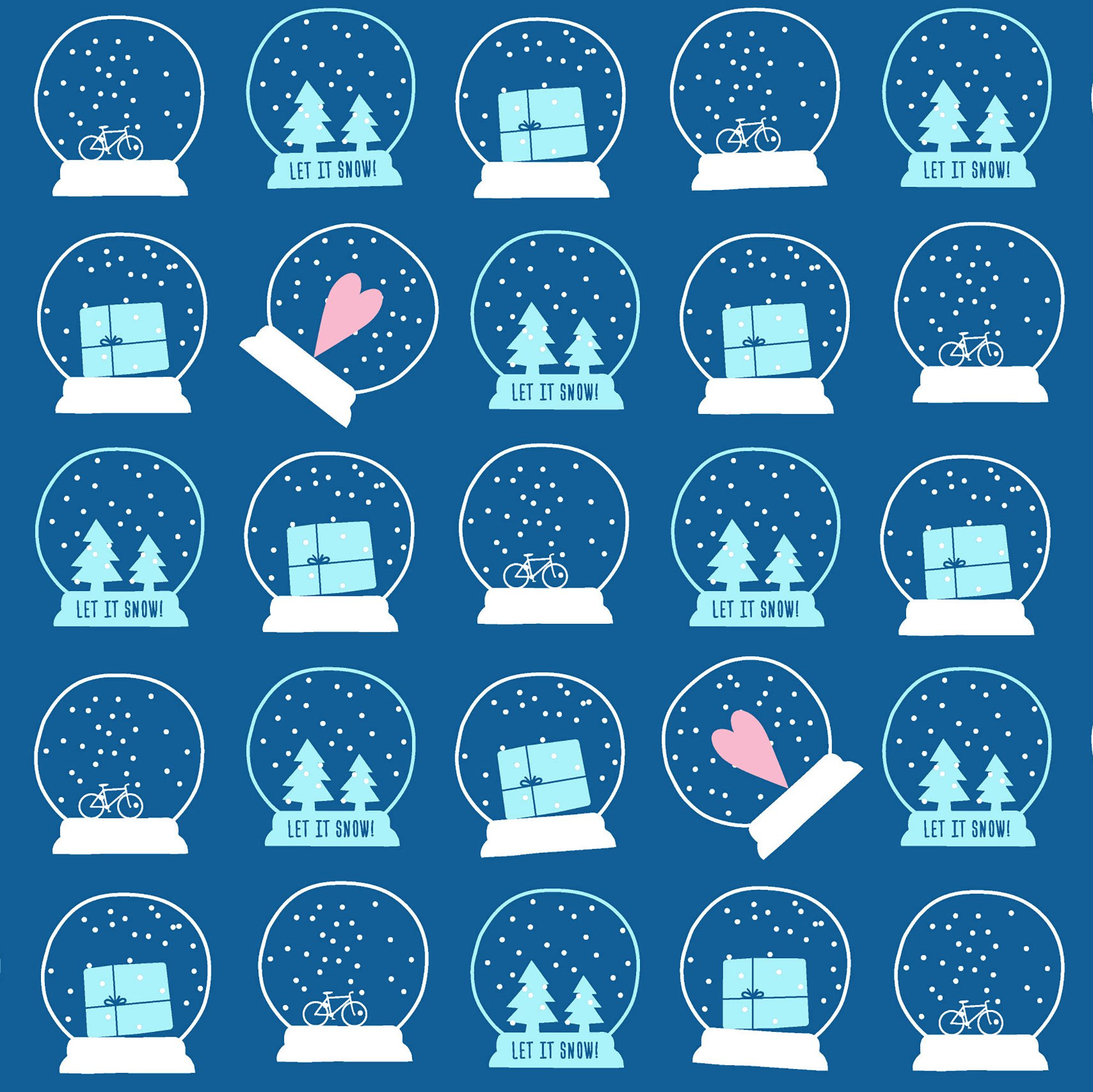 Bow & Hummingbird Geschenkpapier Geschenkpapier Let it snow!