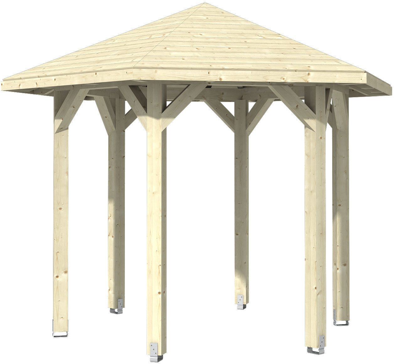 Skanholz Holzpavillon Nancy 1, Leimholz, 273 x 236 cm