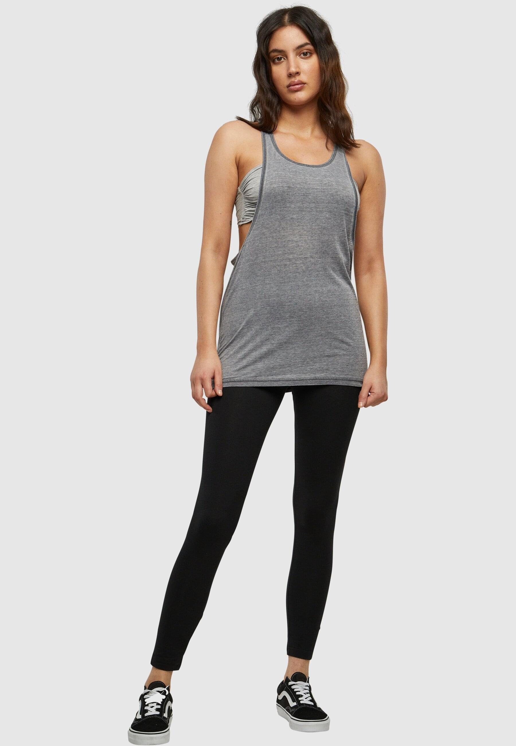 URBAN CLASSICS Muskelshirt Tank Ladies (1-tlg) darkgrey Damen Loose Burnout