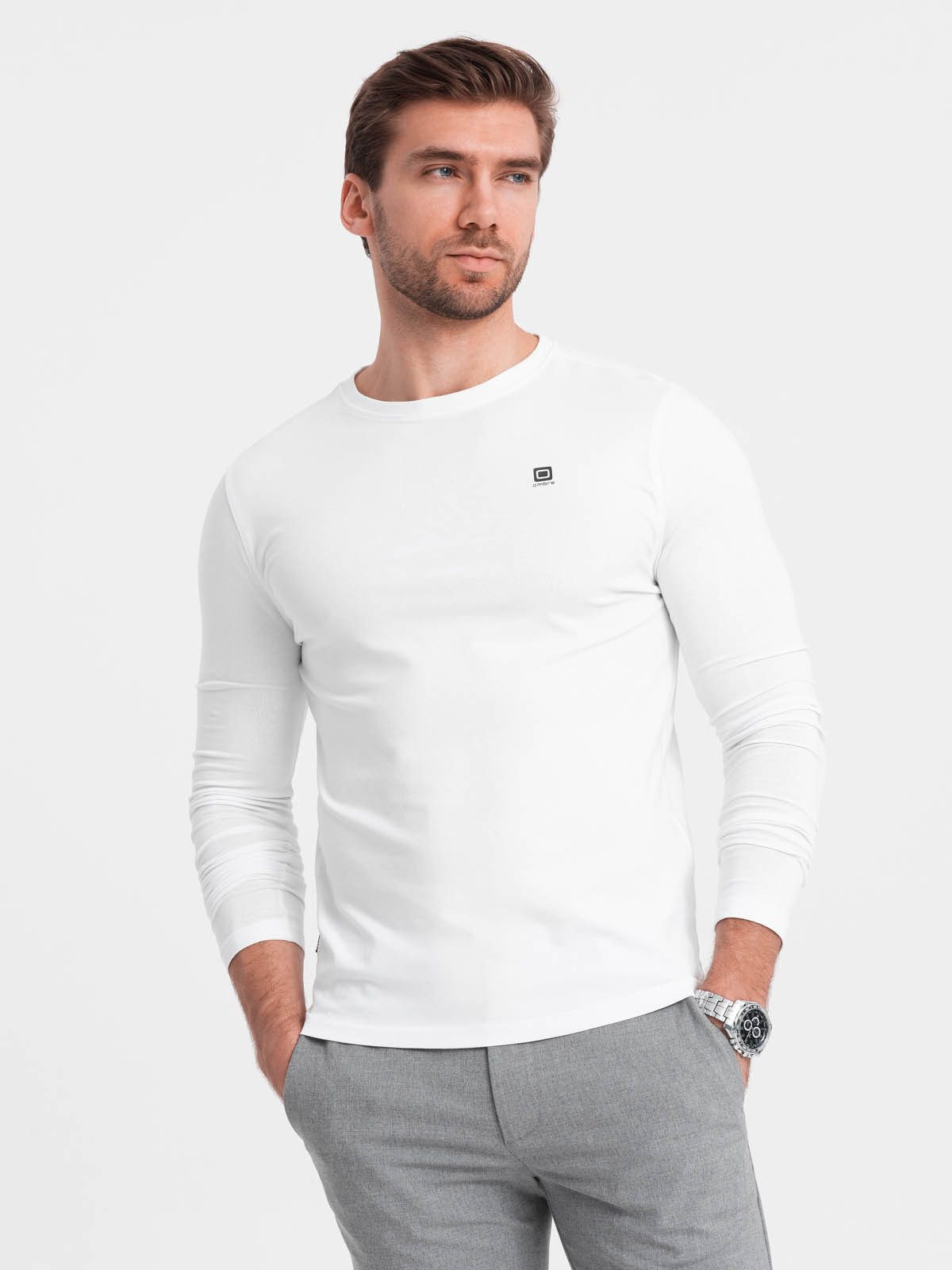 OMBRE Longsleeve Longsleeve mit Rundhalsausschnitt günstig online kaufen