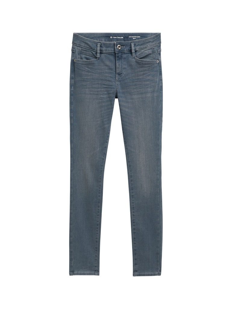TOM TAILOR 5-Pocket-Jeans Tom Tailor Alexa Slim mid stone blue grey denim