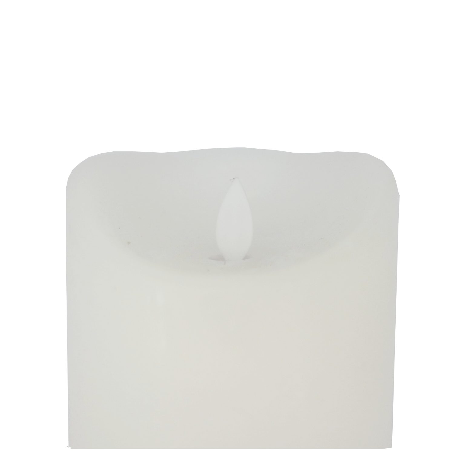 B&S LED-Kerze LED Echtwachskerze weiß rund bewegliche Flamme und Timer H:25 x Ø 9 cm – Bild 3 von 4