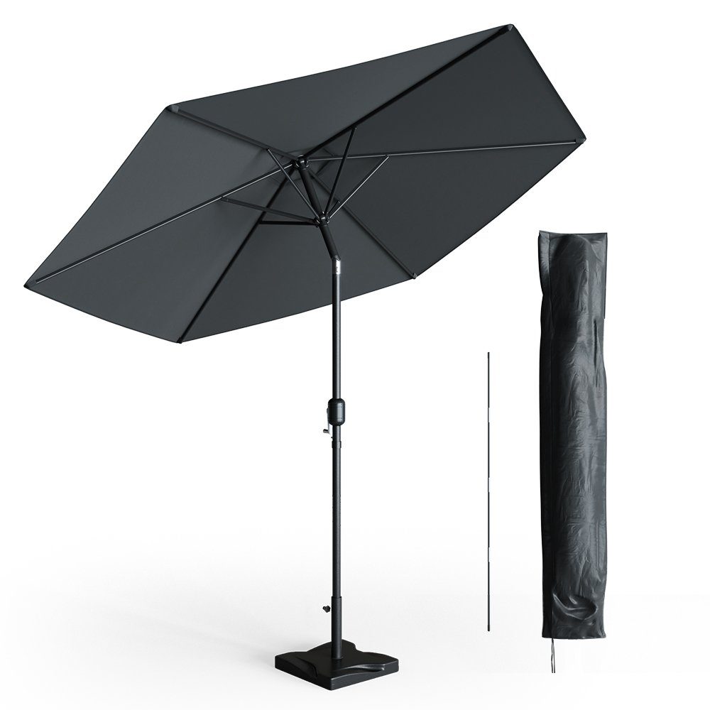 OK-Living Sonnenschirm, Anthrazit, 270 cm mit günstig online kaufen