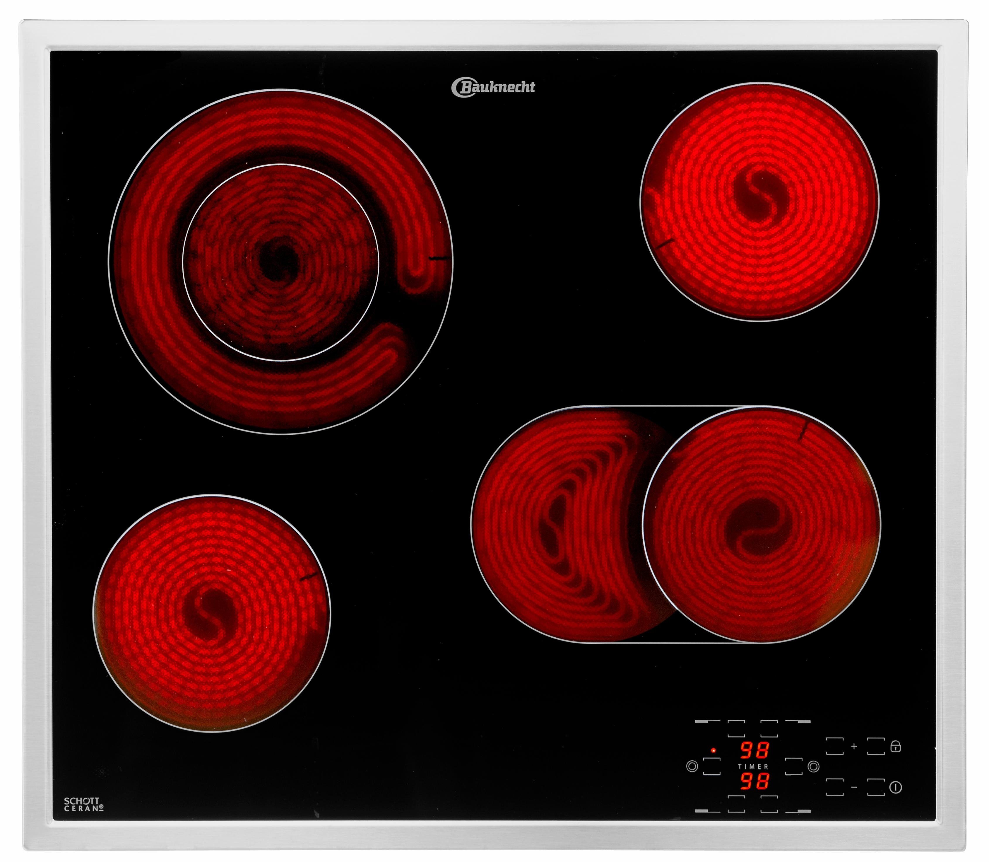 BAUKNECHT Elektro-Kochfeld von SCHOTT CERAN® CTAR 9642 IN, mit Touch-Control-Steuerung