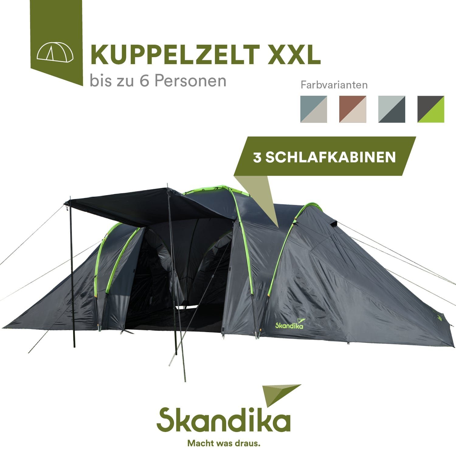 Skandika Kuppelzelt Daytona XXL Familienzelt mit günstig online kaufen
