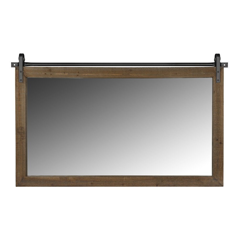 Feel2Home Wandspiegel Spiegel Wandpiegel Holzrahmen rollbar braun 86x71cm R günstig online kaufen