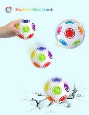 LENBEST Lernspielzeug Regenbogenball Knobelspiel Zauberball-Geschicklichkeitsspiel (1-St), für Kinder, Erwachsene, Mädchen & Jungen ab 6 Jahren