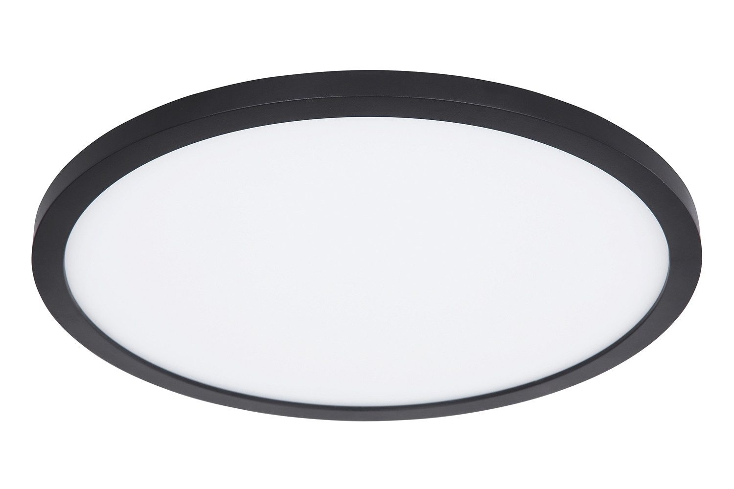 GLOBO LIGHTING LED Deckenleuchte SAPANA, Ø 29,4 cm, 1-flammig, Schwarz, Weiß, Dimmfunktion, Memoryfunktion, LED fest integriert, Extra-Warmweiß, Kunststoff, IP44 Spritzwassergeschützt