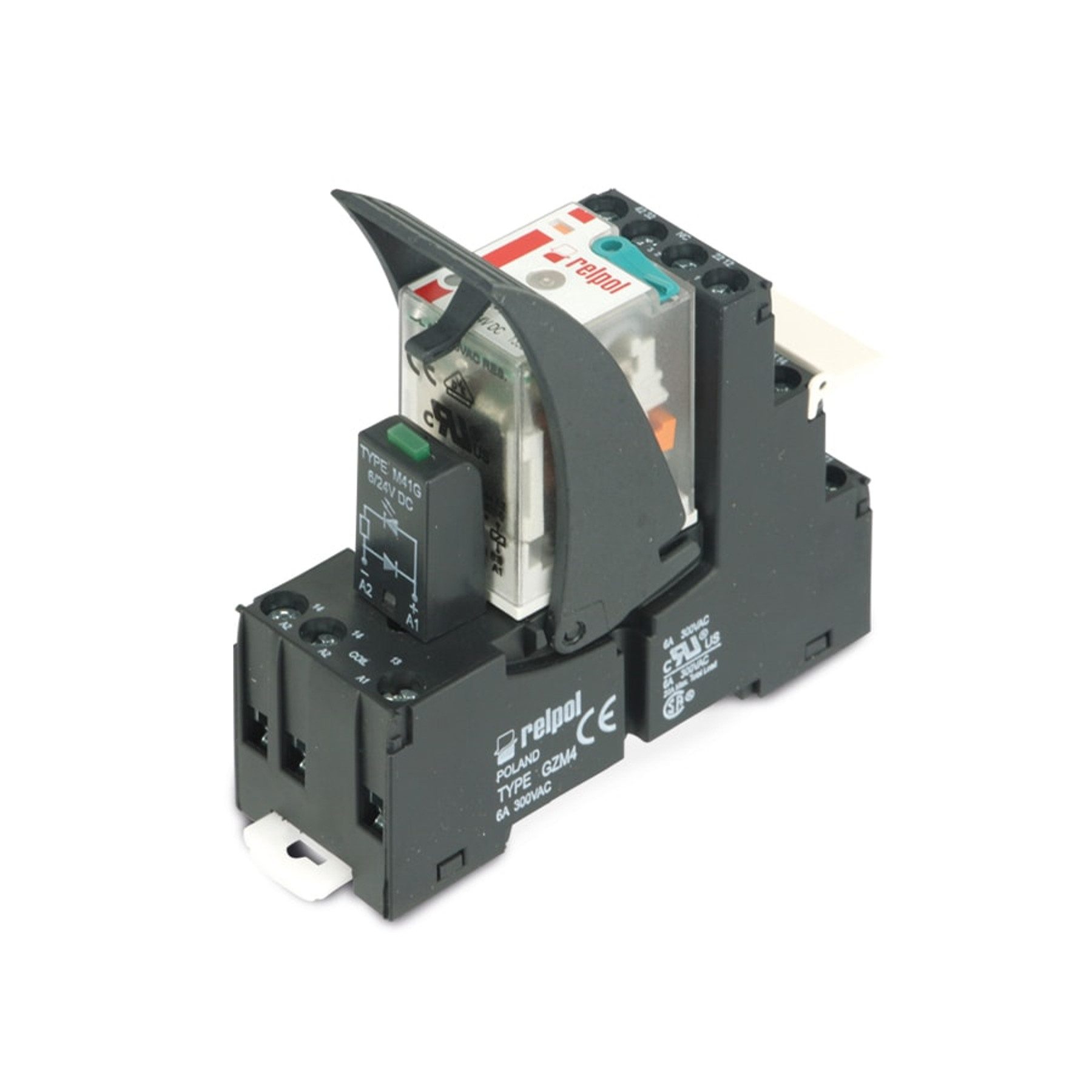 Relpol Relais-Modul RELPOL Relaisbaustein GZM4, 24 V-