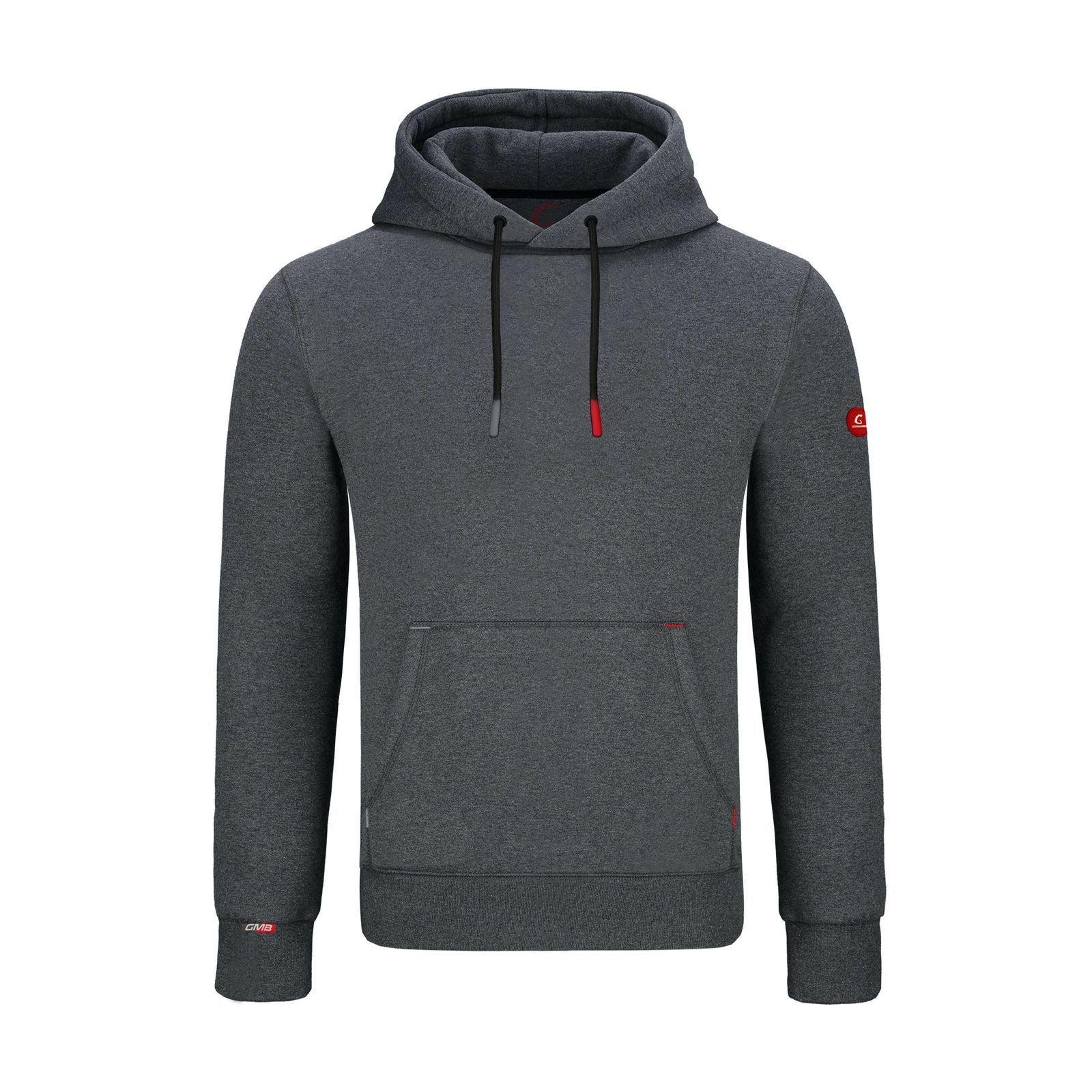 GYMAMBA Kapuzenpullover Hoodie red edition dunkelgrau (1-tlg) Mit Kapuze