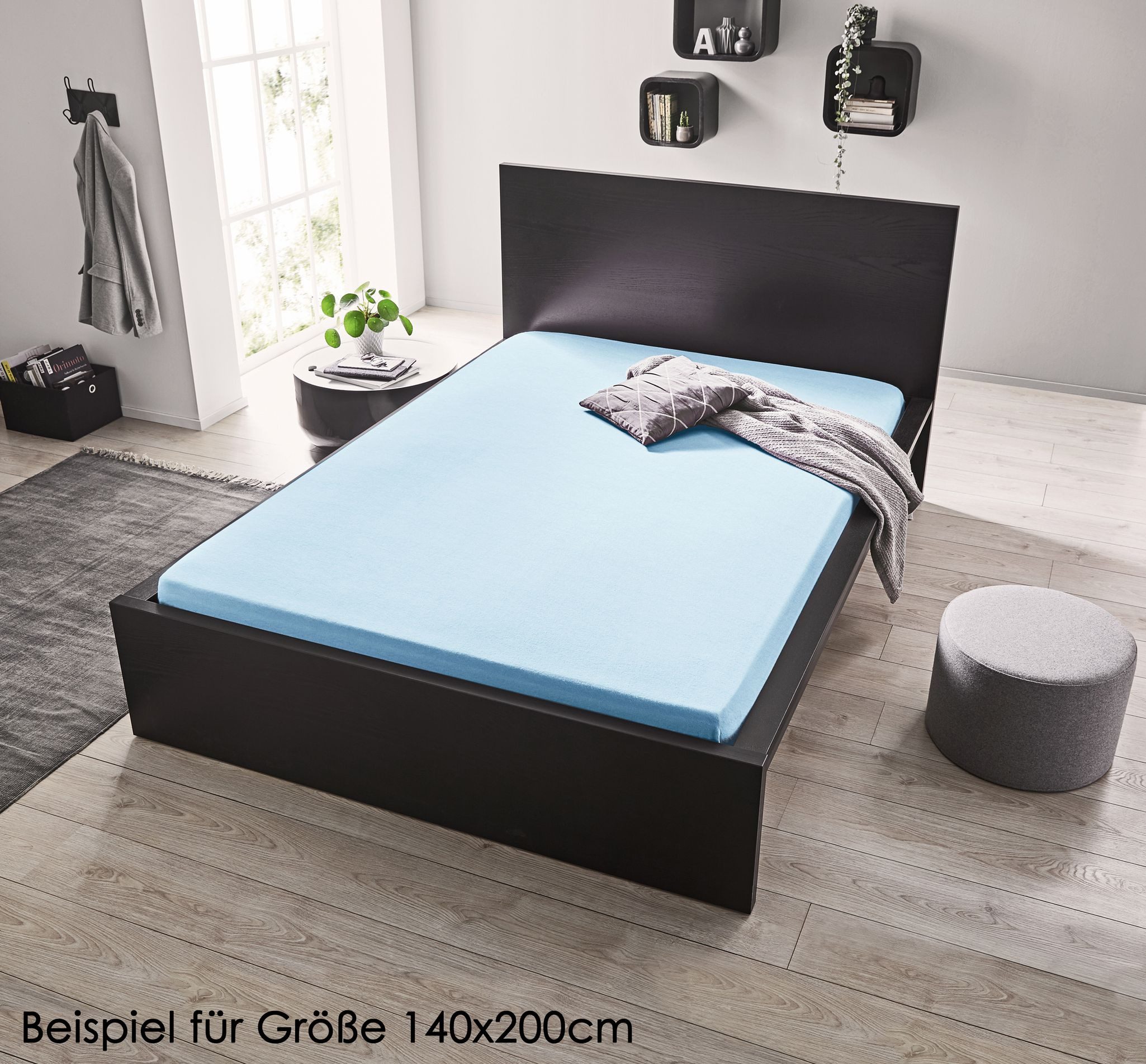 JACK Spannbettlaken JACK hochwertiges Laken Satin Uni Spannbetttuch Gummizug, Satin, Gummizug: Rundumgummizug, (1 Stück), 90-100 / 140-150 / 180-200 x 200 cm, verschiedene Farben