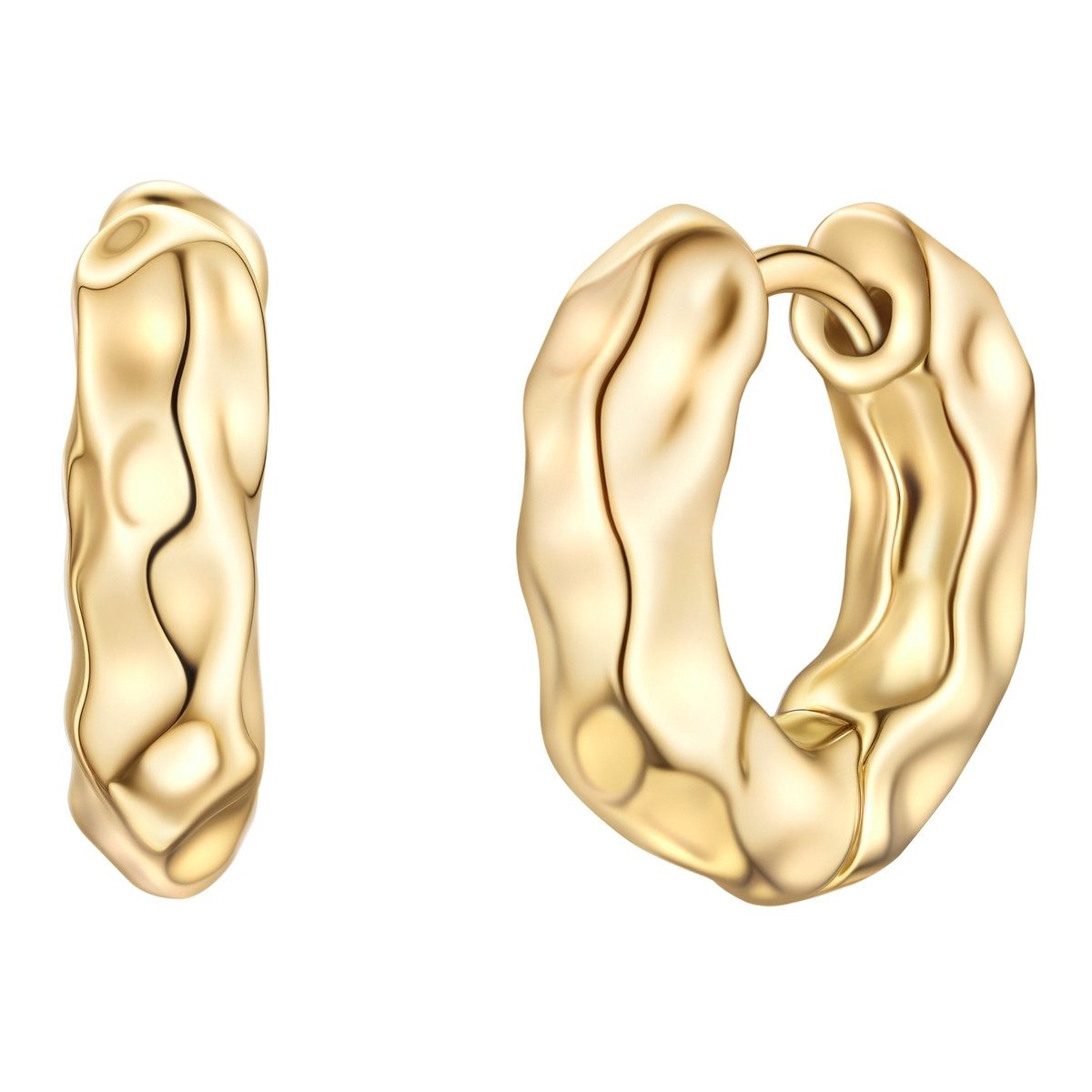 Paar Creolen gelbgold