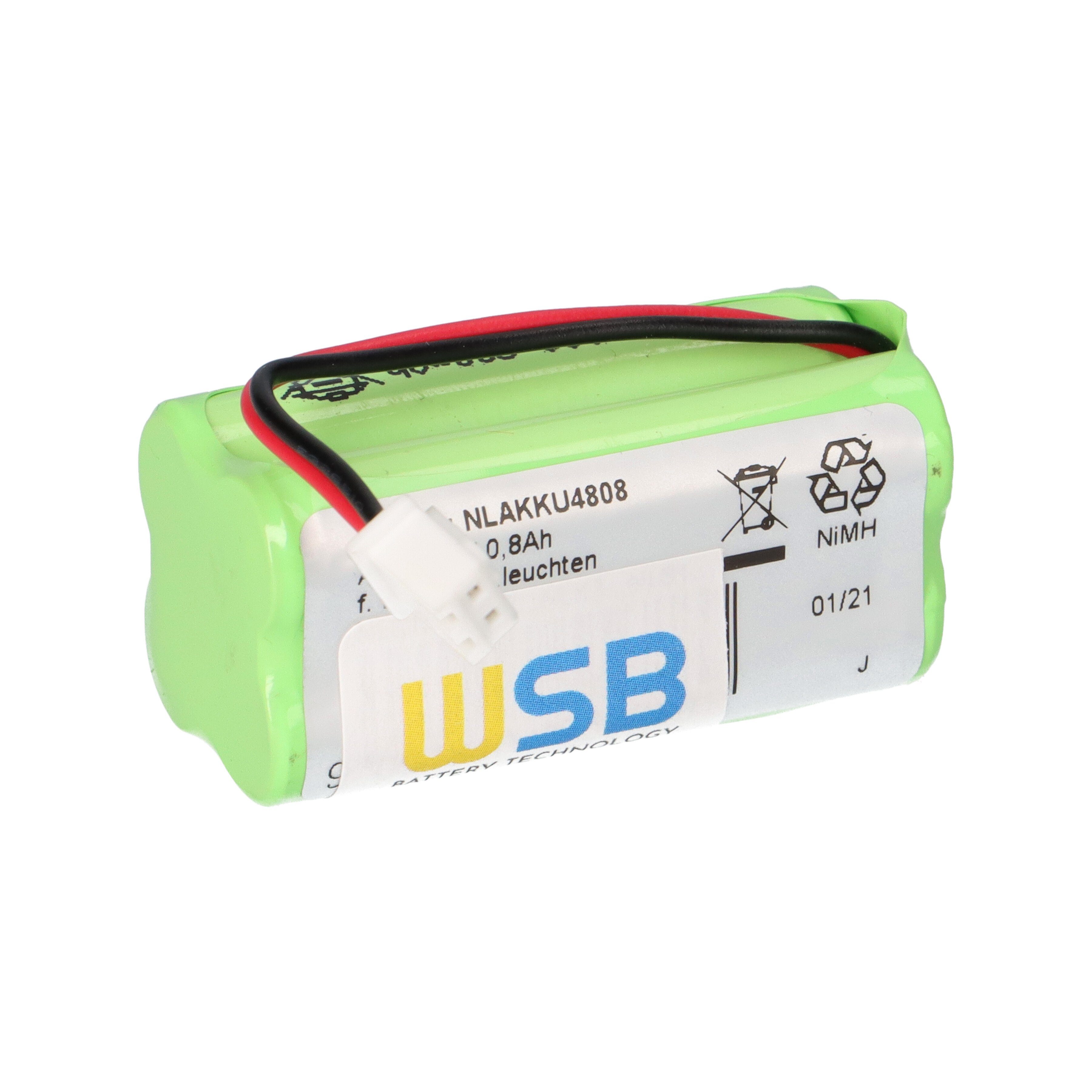 WSB Battery AW-0480-0080AAA-NM01 Akkupack Technlology 4,8V kompatibel Akku GmbH Fischer