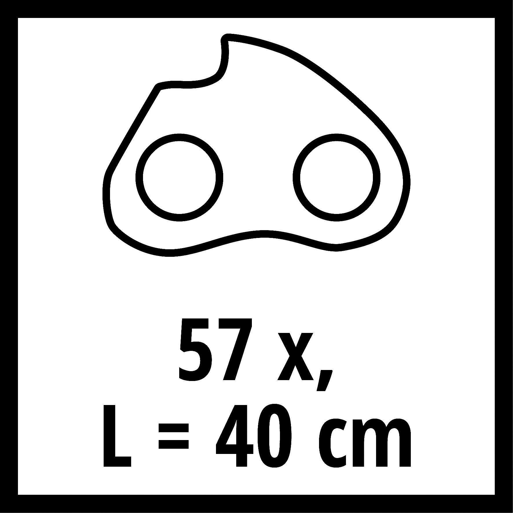 Thumbnail - Einhell Ersatzkette 40 cm (57T) Benzin, für Benzin-Kettensägen GC-PC 2040 I, BKS 2040 Set, GMS-E-40EV, 40 cm Länge, 3/8"