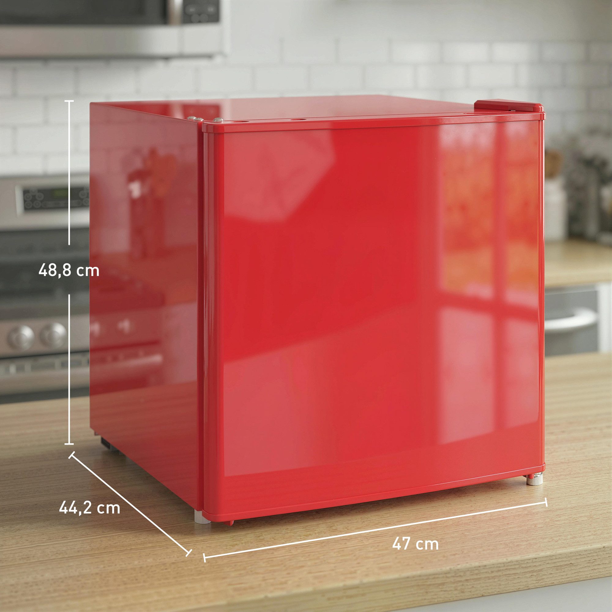 HOMCOM Gefrierschrank nicht anwendbar Mini-Gefrierschrank 35L, 48.8 cm hoch, 47 cm breit, Reversible Tür, manuelle Abtauung