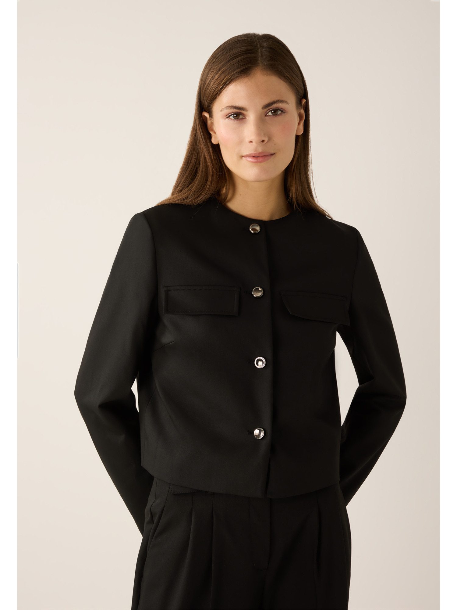 MORE&MORE Kurzblazer stylishe Kurz-Jacke, Boxy-Shape