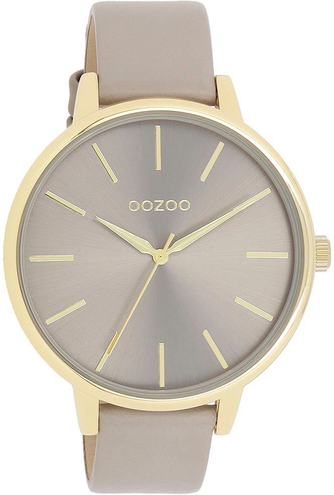 OOZOO Quarzuhr C11291, Armbanduhr, Damenuhr, Herrenuhr, Lederarmband