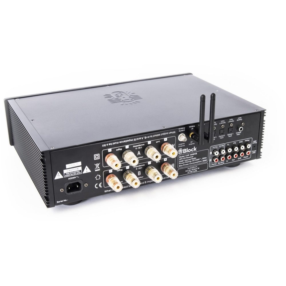 Block CVR-100+ MKIII CD-Receiver mit Bluetooth und Internetradio. CD-Receiver (Tuner für UKW/DAB+, Integriertes Internet Radio)