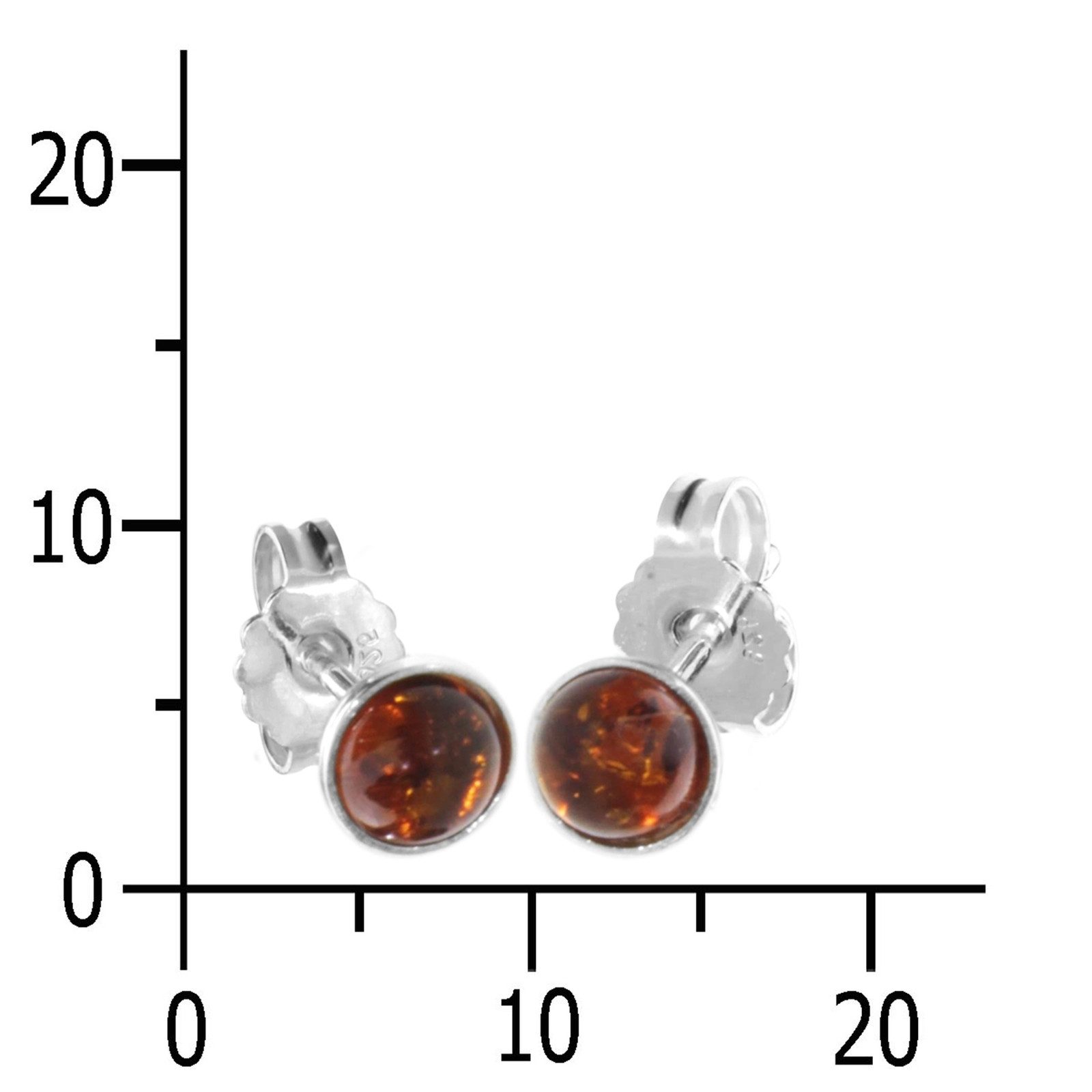 OSTSEE-SCHMUCK Paar Ohrstecker Ostsee-Schmuck Ohrstecker Classic 5 mm Ohrst günstig online kaufen