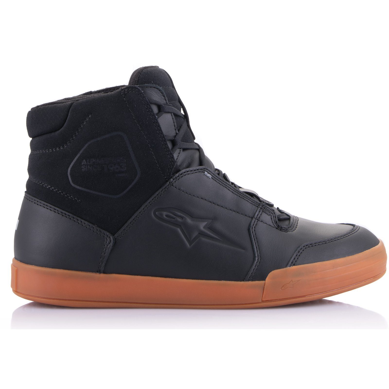 Alpinestars Alpinestars Chrome Drystar Motorradschuhe Black Gum Motorradstiefel (Packung, Antistatische und Öl- und Benzinfeste Sohle) motorradschuhe für herren
