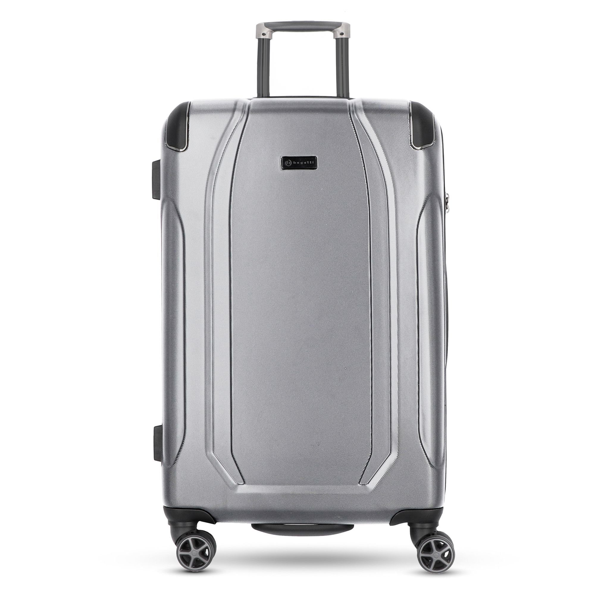 bugatti Hartschalen-Trolley Valencia, 4 Rollen, ABS silver