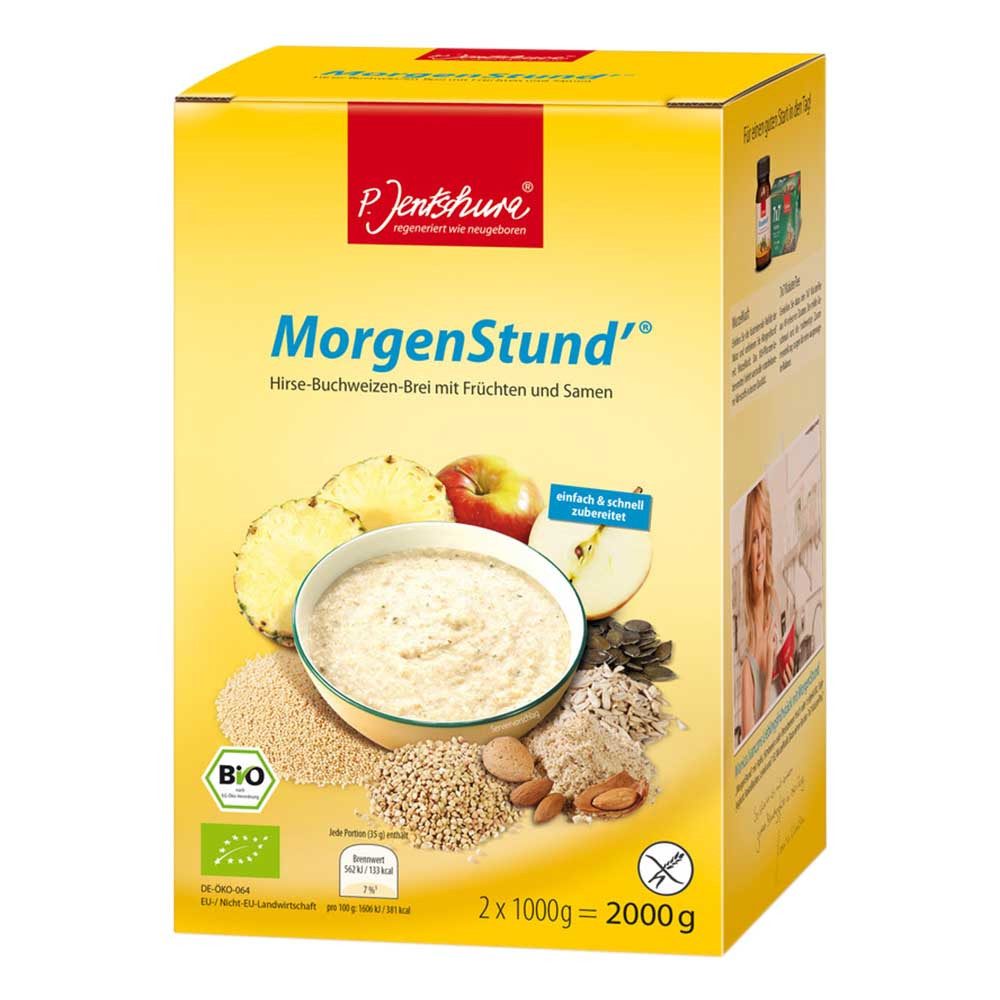 P.Jentschura Cerealien MorgenStund'® - Hirse-Buchweizen-Brei 2000g 4er Pack