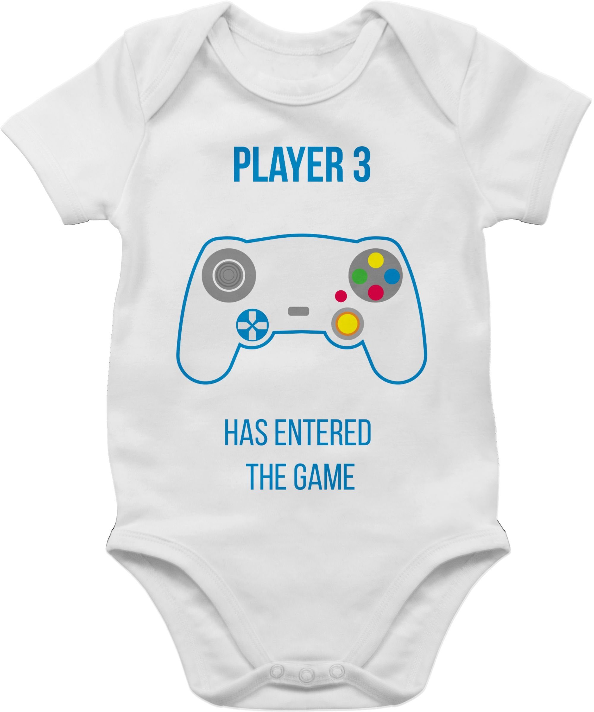 Shirtracer Shirtbody Player 3 has entered the game Controller weiß Aktuelle Trends Baby 2 Weiß