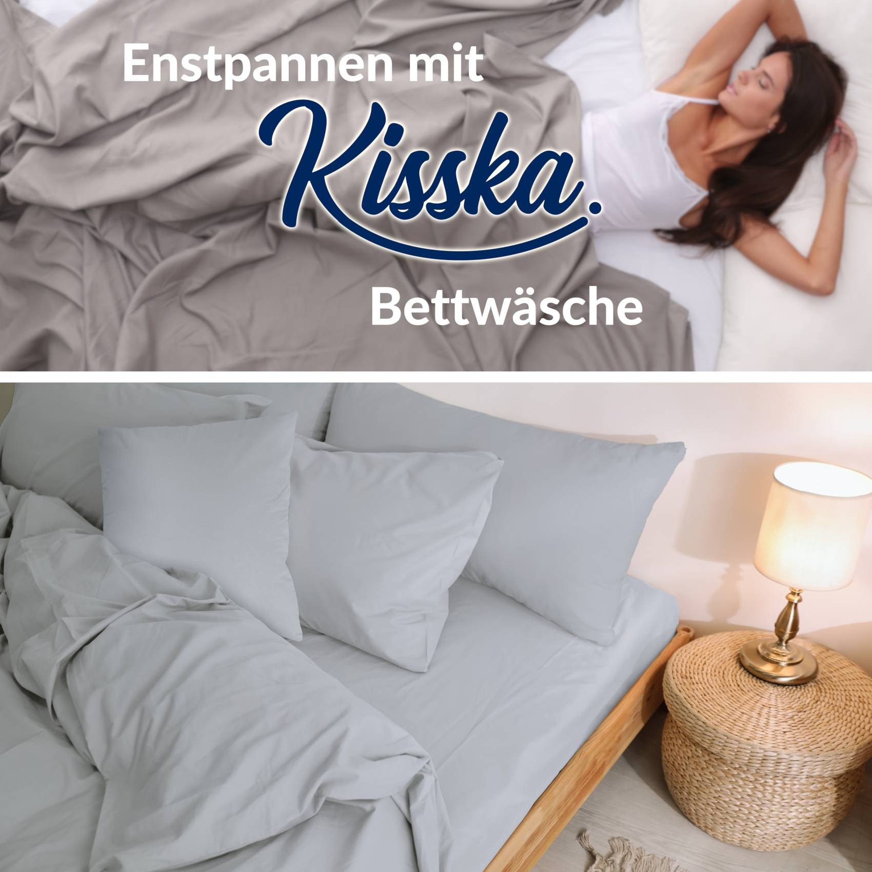 Kisska Kissenbezug LUNA Kissenüberzug Sofakissenbezug Kopfkissenbezug, (1 S günstig online kaufen