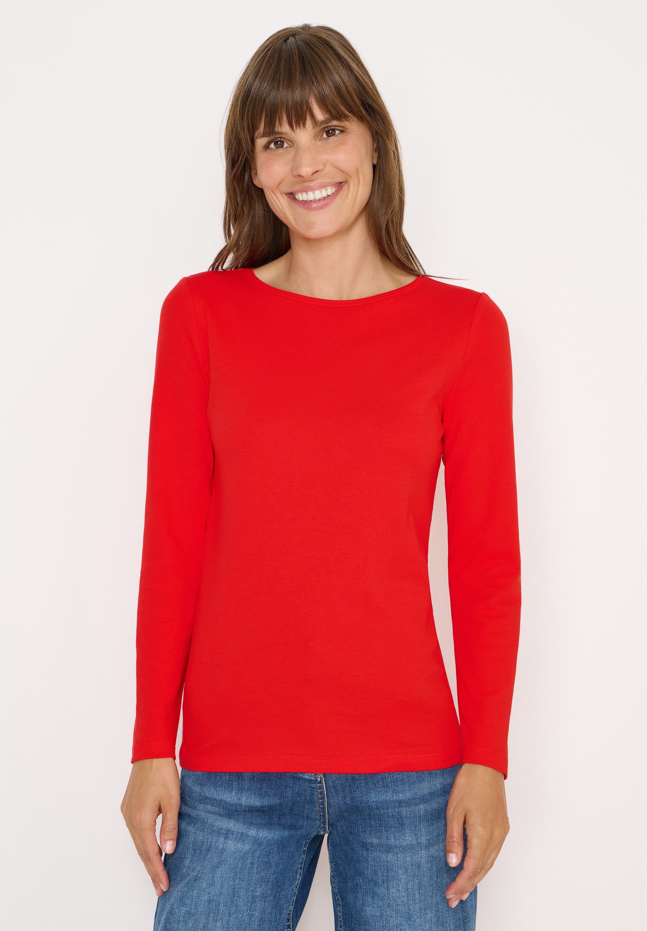 CECIL Langarmshirt aus reiner Baumwolle