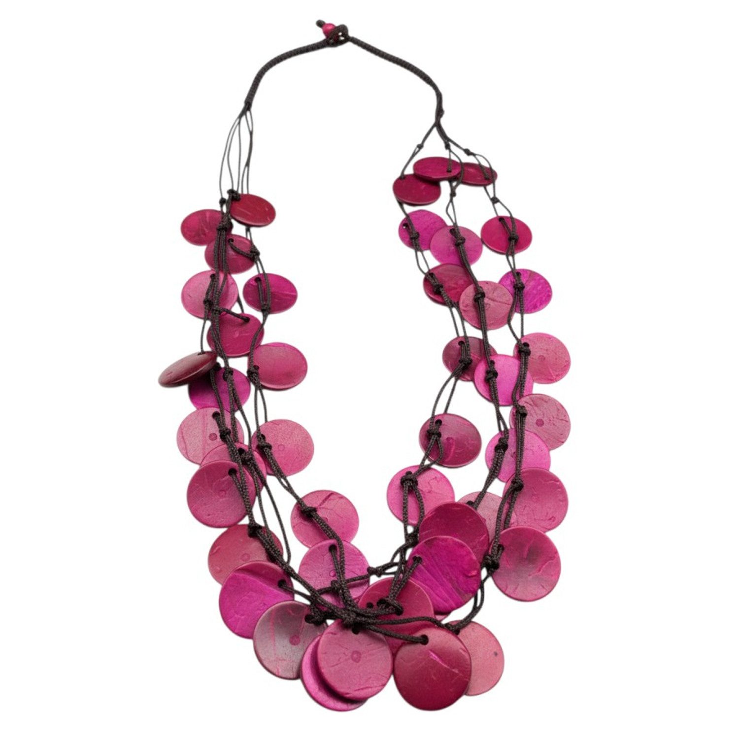 KARMA Statementkette Holz Halskette Damen vers. Farben auffällige Kette (modern Holzkette, 1-tlg., Statement Halskette), Schmuck für Frauen Damenhalskette