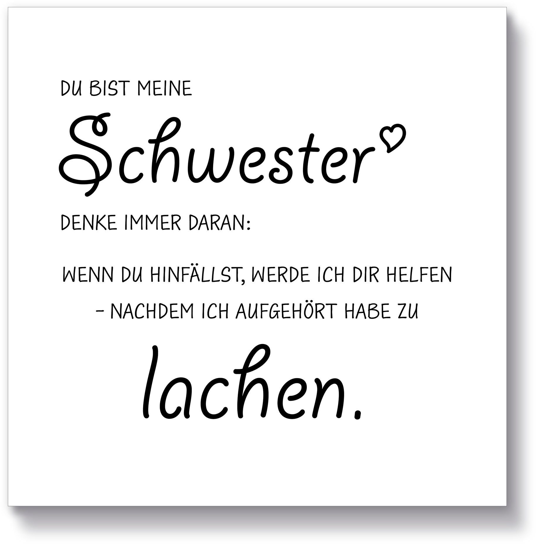 Artland Holzbild Schwester, Sprüche & Texte günstig online kaufen