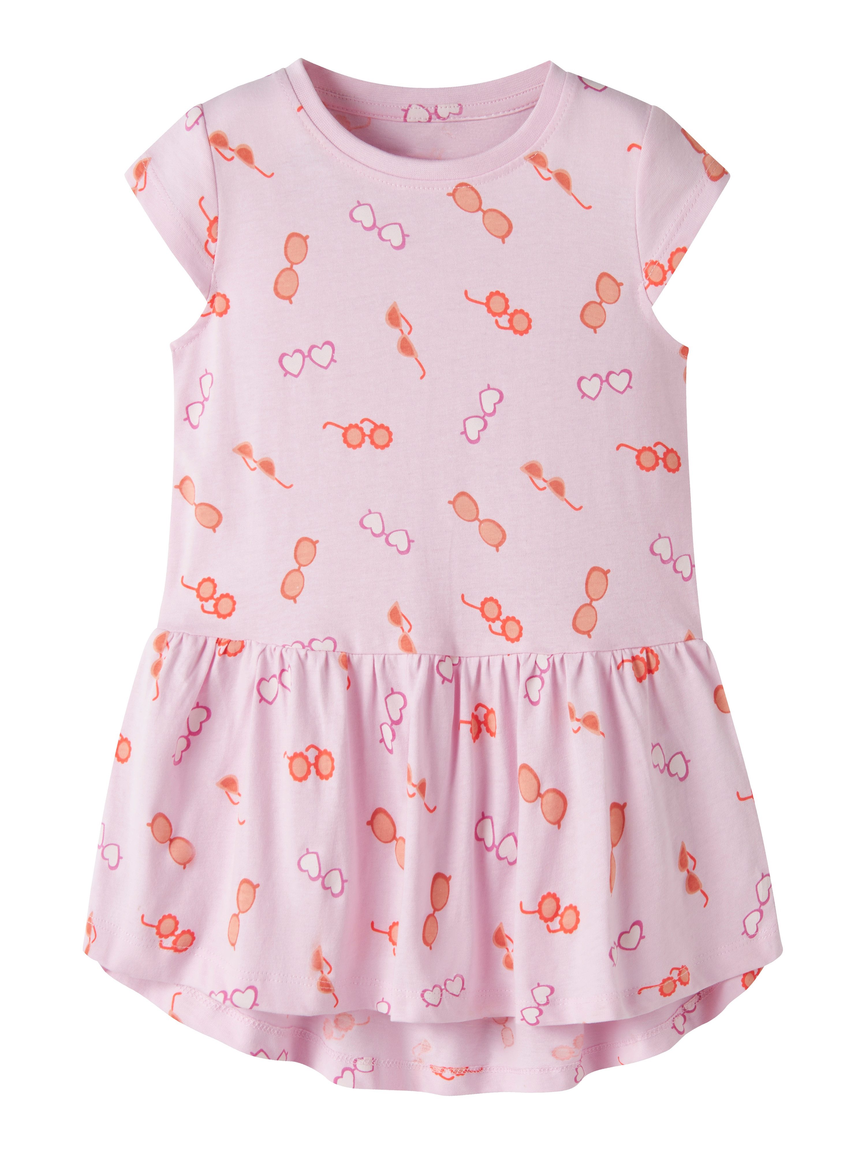 Name It Jerseykleid NMFVIGGA CAPSL DRESS F1 NOOS Baumwolle, regular fit